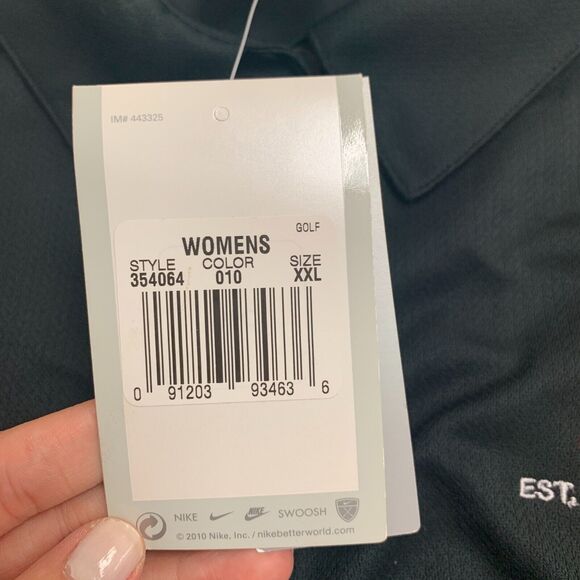 Nike Arizona Christian University Polo Shirt Womens XXL Black Performance Golf - Picture 10 of 14